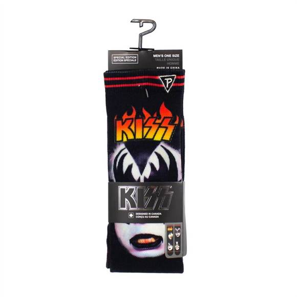 NEW PERRI‚ÄôS SOCKS unisex - kiss painted faces socks in black - Picture 3 of 3